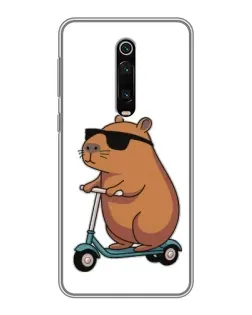 Чехол для Xiaomi Mi 9T с картинкой «Капибара на самокате»
