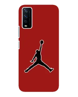 Чехол для Vivo Y12s с картинкой «Jordan Red Back»