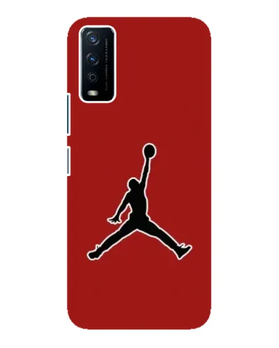 Чехол для Vivo Y12s с картинкой «Jordan Red Back»