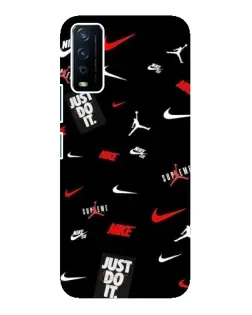 Чехол для Vivo Y12s с картинкой «Nike Mix Pattern»