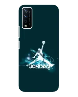 Чехол для Vivo Y12s с картинкой «Jordan Blue Fire»