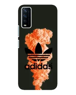 Чохол для Vivo Y12s з картинкою «Помаранчевий дим Adidas»