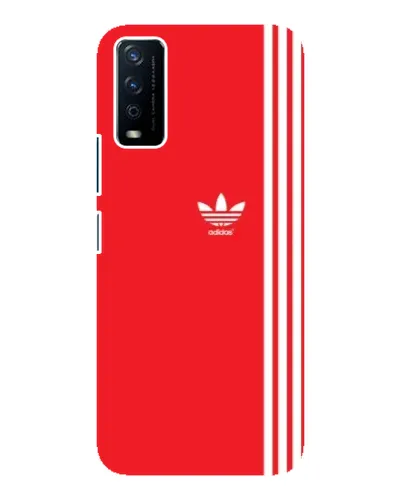 Чохол для Vivo Y12s з картинкою «Червоний мінімалізм Adidas»