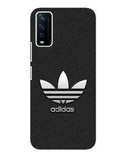 Чохол для Vivo Y12s з картинкою «Adidas Карбонова текстура»