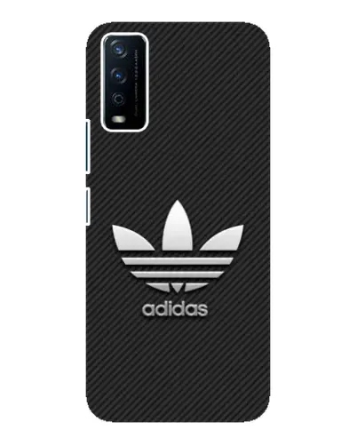 Чохол для Vivo Y12s з картинкою «Adidas Карбонова текстура»