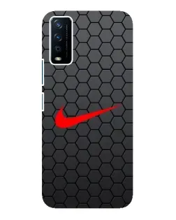 Чохол для Vivo Y12s з картинкою «Nike — карбонова сітка»