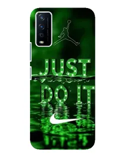 Чохол для Vivo Y12s з картинкою «Зелений неоновий Nike»