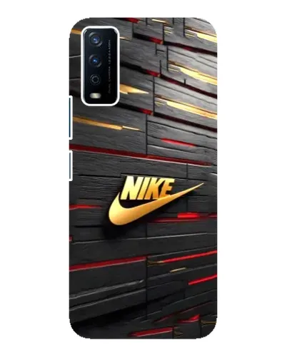Чохол для Vivo Y12s з картинкою «Золотий Nike на металі» Чохол для Vivo Y12s з картинкою «Золотий Nike на металі»