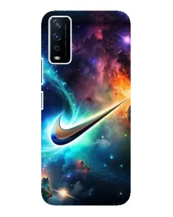 Чохол для Vivo Y12s з картинкою «Космічний Nike Swoosh»