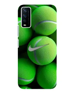 Чохол для Vivo Y12s з картинкою «Тенісні м'ячі Найк»