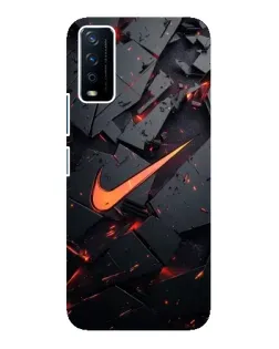 Чохол для Vivo Y12s з картинкою «Nike — ефект розломів»