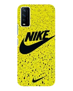 Чохол для Vivo Y12s з картинкою «Жовтий текстурний Nike»