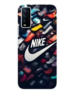 Чохол для Vivo Y12s з картинкою «Колекція кросівок Nike»
