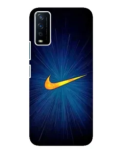 Чехол для Vivo Y12s с картинкой «Синий пульс Nike» Чехол для Vivo Y12s с картинкой «Синий пульс Nike»