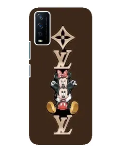Чохол для Vivo Y12s з картинкою «LV та Міккі Маус»