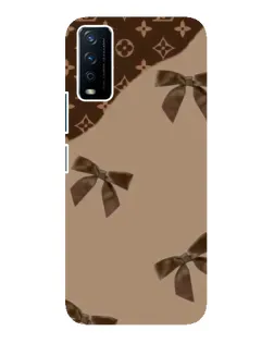 Чохол для Vivo Y12s з картинкою «LV — кавовий атлас»