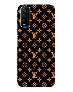 Чохол для Vivo Y12s з картинкою «Золота монограма LV»