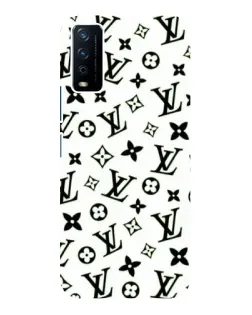 Чохол для Vivo Y12s з картинкою «Монохромний хаос LV»