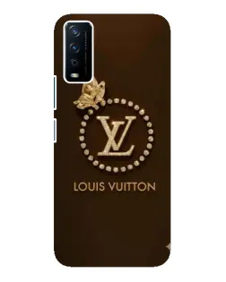 Чохол для Vivo Y12s з картинкою «LV — золота печатка»