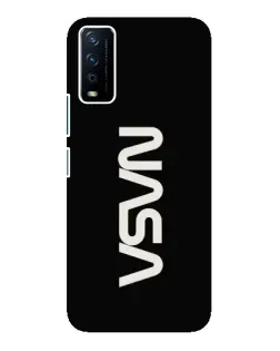 Чохол для Vivo Y12s з картинкою «NASA — вертикальний логотип»