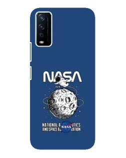 Чохол для Vivo Y12s з картинкою «NASA — місячна місія»