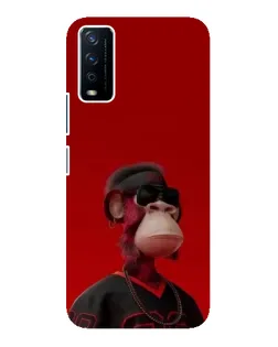 Чохол для Vivo Y12s з картинкою «Bored Ape в червоному»