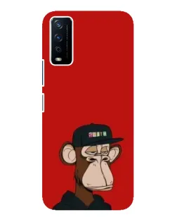 Чохол для Vivo Y12s з картинкою «Bored Ape — червоний фон»