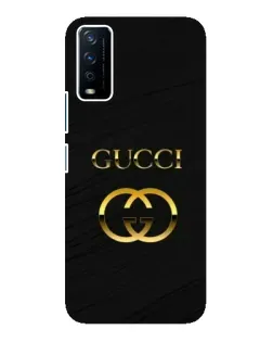 Чохол для Vivo Y12s з картинкою «Золотий логотип Gucci»