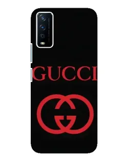 Чохол для Vivo Y12s з картинкою «Gucci — червоний логотип»