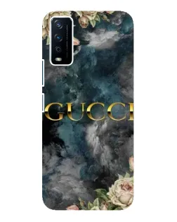 Чохол для Vivo Y12s з картинкою «Абстрактні квіти Gucci»