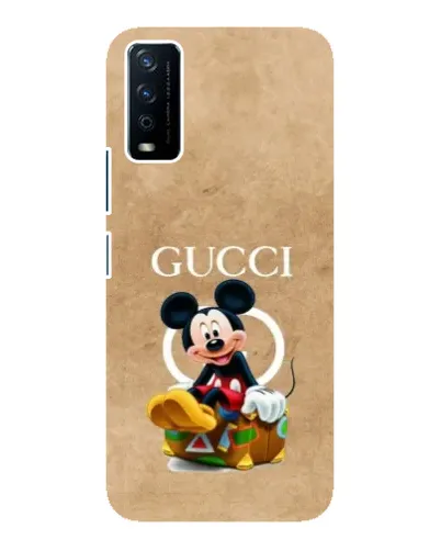 Чохол для Vivo Y12s з картинкою «Міккі Маус Gucci — крафт» Чохол для Vivo Y12s з картинкою «Міккі Маус Gucci — крафт»