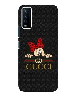 Чохол для Vivo Y12s з картинкою «Мінні Маус Gucci — чорний»