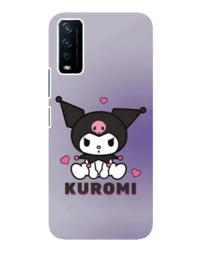 Чохол для Vivo Y12s з картинкою «Kuromi — фіолетовий арт»