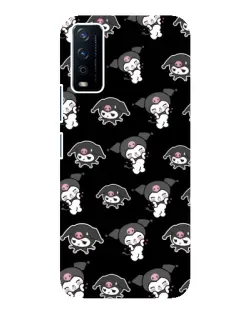 Чохол для Vivo Y12s з картинкою «Чорний паттерн Kuromi» Чохол для Vivo Y12s з картинкою «Чорний паттерн Kuromi»