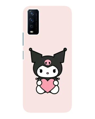 Чохол для Vivo Y12s з картинкою «Kuromi та серце»