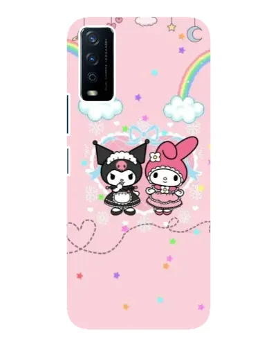 Чохол для Vivo Y12s з картинкою «My Melody та Kuromi»
