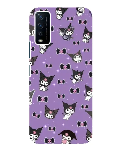 Чохол для Vivo Y12s з картинкою «Kuromi — патерн»