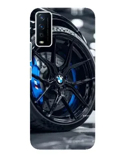 Чехол для Vivo Y12s с картинкой «Колесо BMW вблизи»