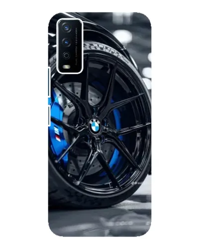 Чехол для Vivo Y12s с картинкой «Колесо BMW вблизи»