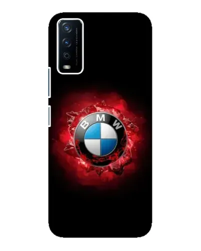 Чехол для Vivo Y12s с картинкой «Логотип BMW — вспышка»
