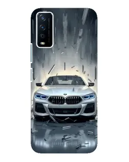 Чехол для Vivo Y12s с картинкой «BMW в свете фар»