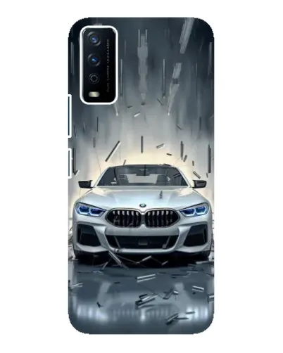 Чехол для Vivo Y12s с картинкой «BMW в свете фар»
