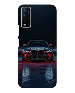 Чехол для Vivo Y12s с картинкой «BMW на мокрой дороге»