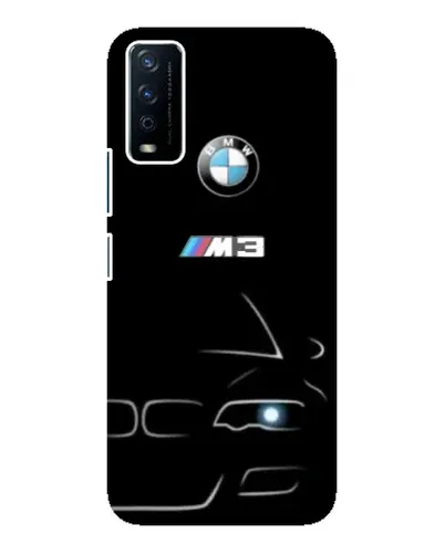 Чехол для Vivo Y12s с картинкой «Минималистичный принт BMW M3»