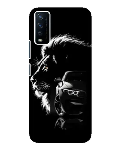 Чехол для Vivo Y12s с картинкой «BMW и лев»