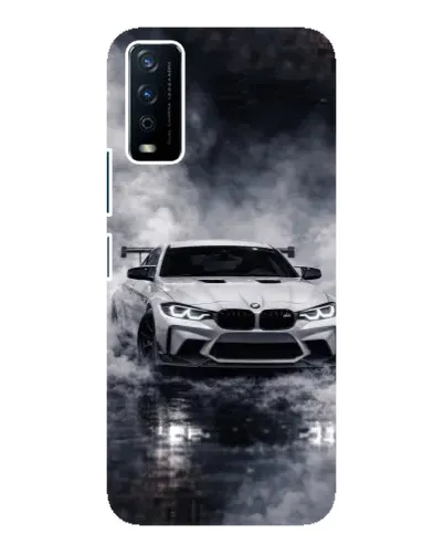 Чехол для Vivo Y12s с картинкой «BMW сквозь туман»