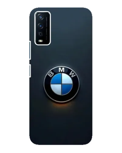Чехол для Vivo Y12s с картинкой «Логотип BMW — минимализм»