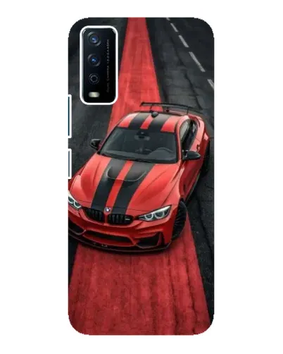 Чехол для Vivo Y12s с картинкой «BMW на красной дорожке»