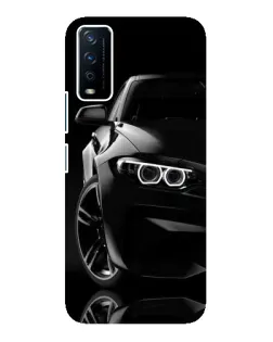 Чохол для Vivo Y12s з картинкою «Чорна BMW — профіль»