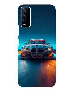 Чохол для Vivo Y12s з картинкою «BMW — вогні неону»